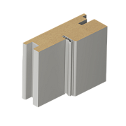 ДЕТАЛЬ КОРОБА КОМПЛАНАРНАЯ Vinyl 77х32х2070 платина с уплотнителем 