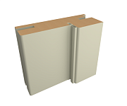 _ДЕТАЛЬ КОРОБА ТЕЛЕСКОПИЧЕСКАЯ Эмаль ПП 80х30х2070 латте с уплотнителем